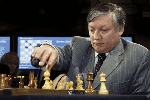 Chess game: Karpov x Csom, Rafael Leitão