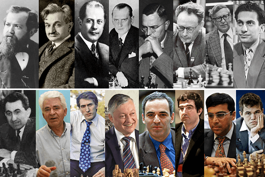 Você Conhece os Campeões Mundiais de Xadrez?