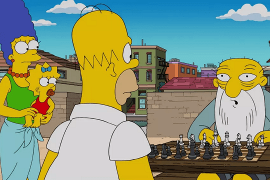 Desenho animado Os Simpsons ganha tabuleiro de xadrez - GKPB