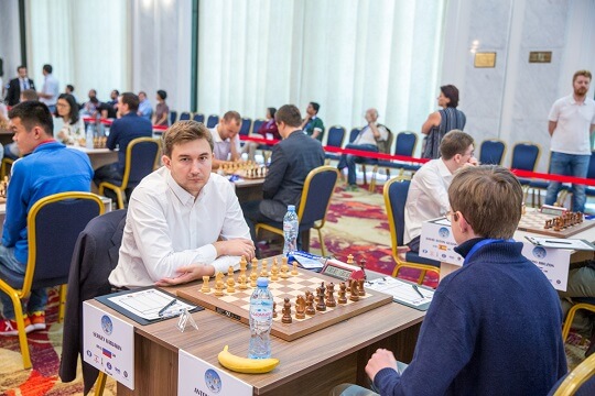 Partidas de xadrez: Dubov x Karjakin