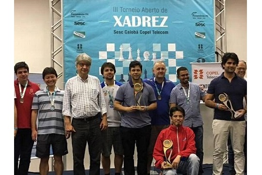 IV ABERTO COPEL TELECOM SESC CAIOBÁ - R$ 30 mil em prêmios - FEXPAR -  Federação de Xadrez do Paraná