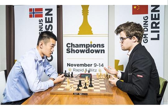 Champions Showdown: Magnus Carlsen Massacra Ding Liren