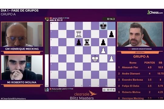 GM Fier Campeão e Grande Audiência: Clear Sale Blitz Chess Masters